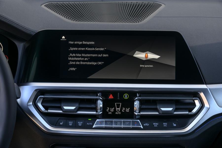 Детали интерьера BMW 320d Sport Line (G20) 2019 года  (WW) (фото 283 из 311)
